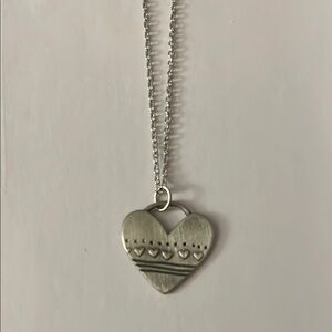 Silver Heart Pendant Necklace